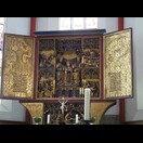 Das Retabel auf dem Altar der Frauenkirche